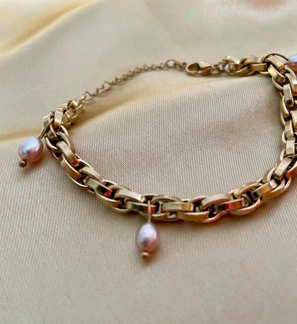 Bracelet Claire - Pink freshwater Pearls
