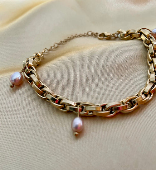 Bracelet Claire - Pink freshwater Pearls