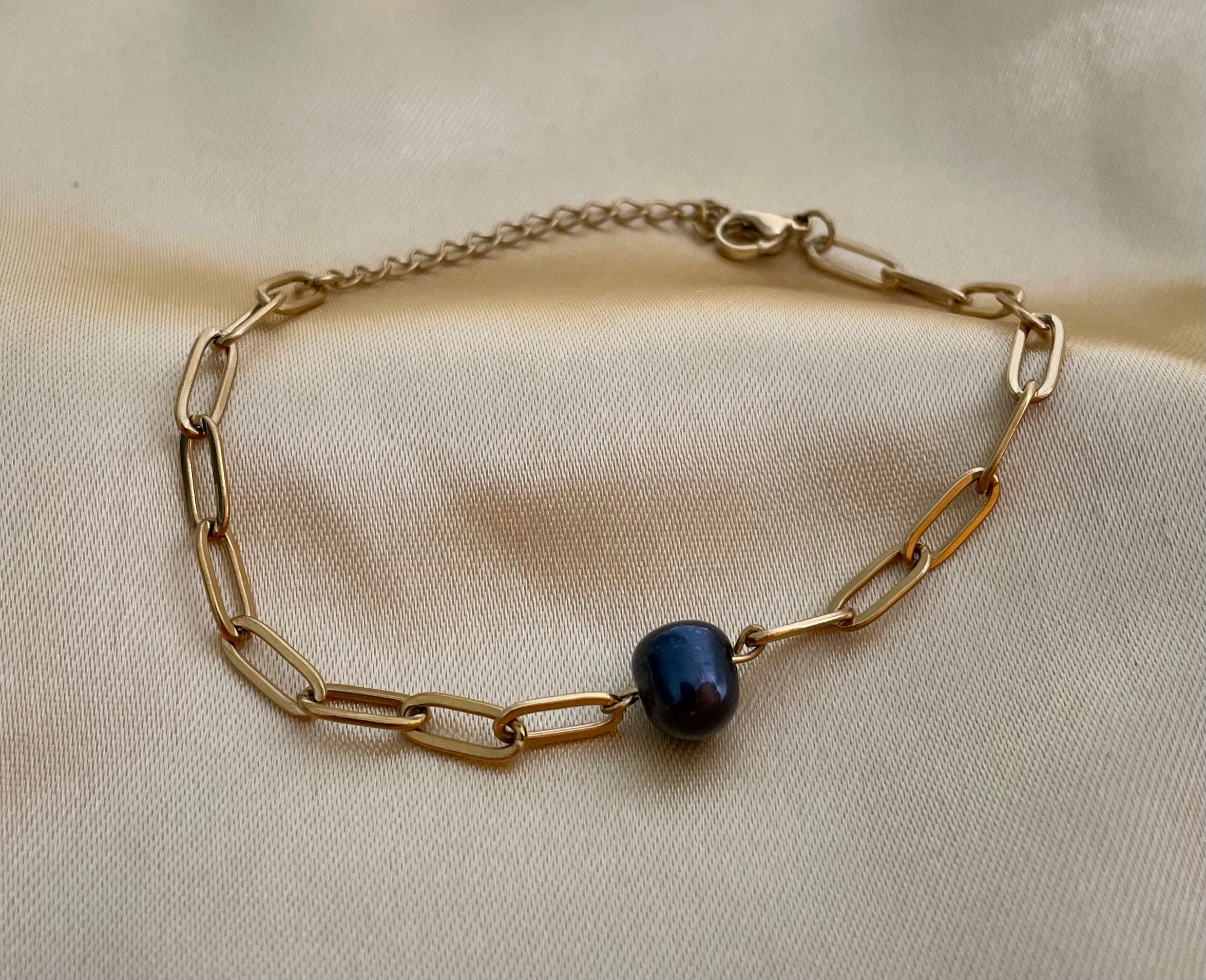 Bracelet Donna - Black Pearl
