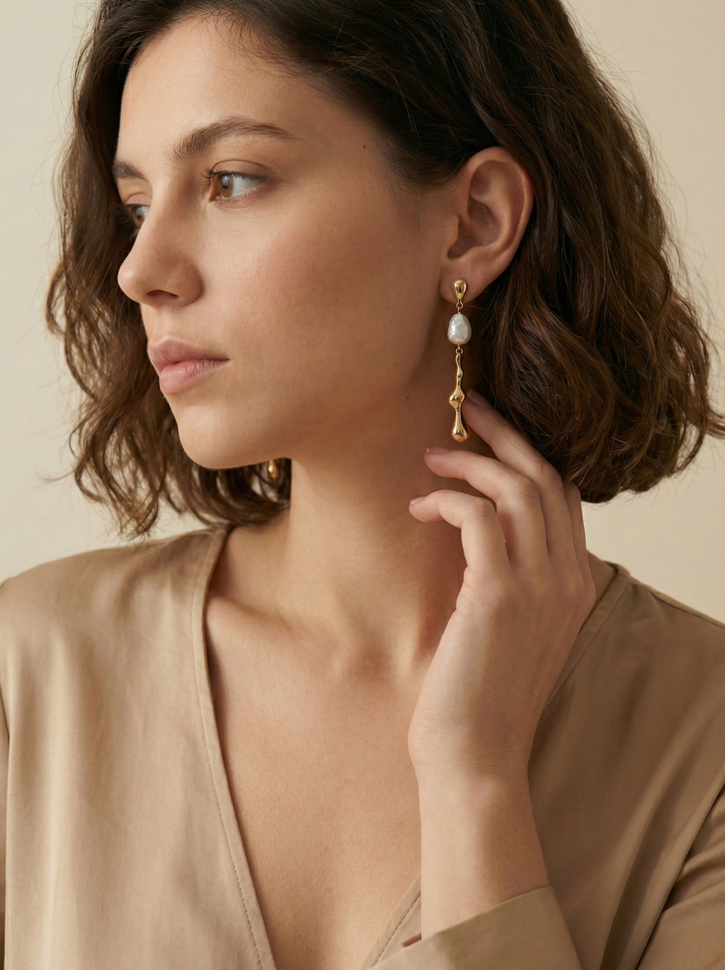 Earrings Soirse - Keshi Pearls
